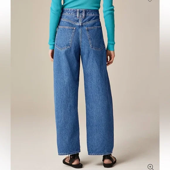 J.Crew High Rise Barrel Leg Jeans - Picture 6 of 6